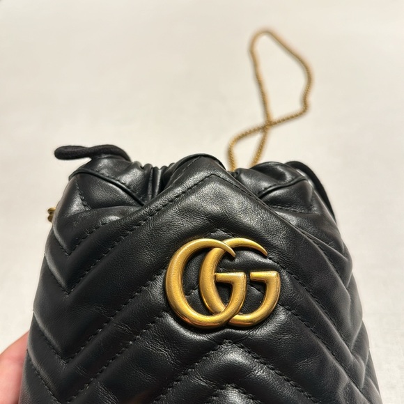 Gucci GG Mormont Bucket Bag Black - Picture 10 of 16